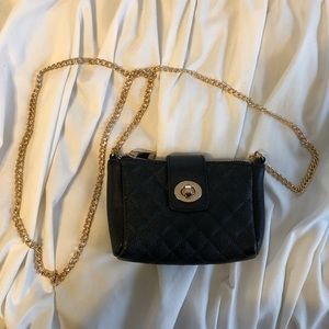 Mini black crossbody